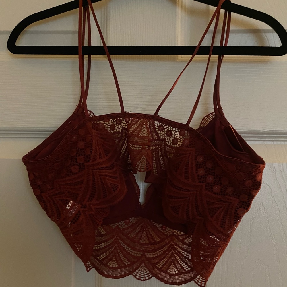 Target’s Auden Burgundy Lace Lightly Lined Bralette Top